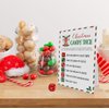 OXEDP Christmas Candy Dice Game, Christmas Games, Christmas Dice Game, One Instruction Standing Sign+Dice, Christmas Games for Family Party-CHDG02