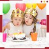 Yaomiao 44 Pcs Foam Crowns for Kids Princess Tiaras Crowns Bulk Diamond Sticker Making Kits for Birthday Party Supplies(Vintage Style)
