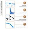 ANDWOOD Blue Light Glasses Kids Girls Boys 2 Pack Computer Gaming Anti Blue Ray Age3-12 TR90 Frame Unbreakable Eyeglasses Black Blue