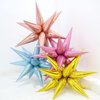 50 Pcs Pink Foil Cone Star Balloons Big 26 inch Pearl Pink Explosion Star Mylar Balloons 12 Point 3D Starburst Star Balloons for Party Supplies Christmas Birthday Wedding Decorations Party Supplies