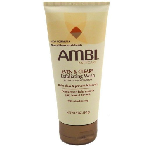 Ambi Even & Clear Exfoliating Wash 5 oz(Pack of 3)