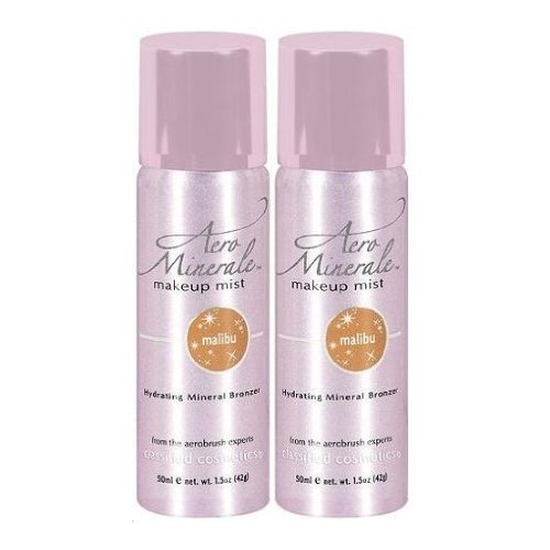 AERO MINERALE Makeup Mist Hydrating Mineral Bronzer MALIBU (PACK OF 2)