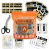 RHINO RESCUE Burn Kit, 4pcs Burn Dressings 4x4”, 8pcs Burn Gel Packets 3.5g, 4pcs Non-Adherent Burn Pads, Burn First Aid Cooling Soothing Cream Relief with Bandage, Nitrile Gloves, Scissors, Tape