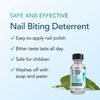 Stop Nail Biting Treatment - Clear, Bitter-Tasting Nail Polish To Stop Nail-Biting - Easy To Apply and Safe For Children - Nail Strengthener Solution - Nail Care for Healthy Nail Growth (0.5 fl oz)