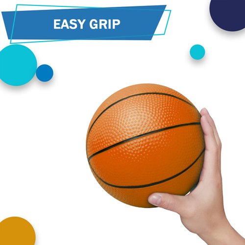 5" Mini Basketball for Indoor Mini Basketball Hoop, 5 Inch Replacement Basketballs Soft Ball for Inflatable Pool Basketball Hoop, Pool Outdoor Play Game Gift Pack for Toddler kids Adults, Orange