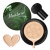 Mushroom Head Air Cushion CC Cream,Full Coverage Mushroom Head Liquid Foundation BB Cream Face Makeup,Oil Control Long Lasting Moisturizing Matte Concealer,Even Skin Tone（Natural）