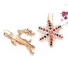 Christmas Hair Pins for Women Girls Rhinestone Crystal Snowflake Reindeer Wreath Xmas Tree Hair Clips Barrettes Accessories Festive Holiday Party Favors (snowflake reindeer christmas hair pins)
