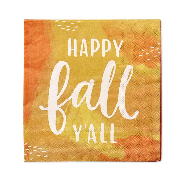 American Greetings 50-Count 5 in. x 5 in. Beverage Napkins, Thanksgiving Party Supplies