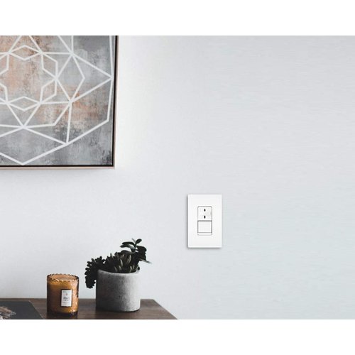 Legrand Pass & Seymour LS603PWV 600W LS Series Preset Dimmer Light Switch for Incandescent and Halogen Bulbs, 3-Way, White (1 Count)