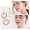 sailimue 8 Pairs Clip Earrings Sets for Women Fashion Cubic Zirconia CZ Crystal Freshwater Pearl Earrings Hypoallergenic Non Pierced Clip on Earrings Jewelry