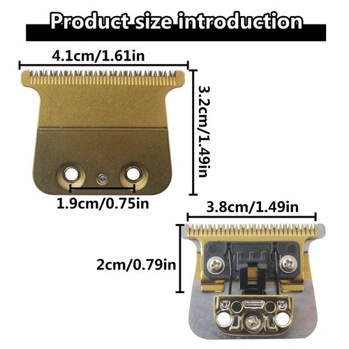 JRSHOME Upgraded Version Replacement Trimmer Blades for BaByliss Models FX787 and FX726 (FX787G, FX787B2, FX787RG, FX787S) Trimmers, T-Blade for BaByliss PRO Barberology Trimmer Blade