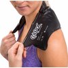 Chattanooga ColPac - Reusable Gel Ice Pack - Black Vinyl - Neck Contour - 21 inches - Cold Therapy - Knee, Arm, Elbow, Shoulder, Back - Aches, Swelling, Bruises, Sprains, Inflammation