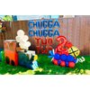 RGT 26 PCS Chugga Chugga Two Two Party Supplies Train Theme 2nd Birthday Decoration Train Birthday Cake Topper