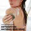 O Naturals 3PCS Dead Sea Salt Mud & Clay Natural Bar Soap - Helps Acne Prone Skin - Scalp Exfoliator - Organic & Vegan Dead Sea Mud Soap - Natural Soap for Men & Women - 4 oz