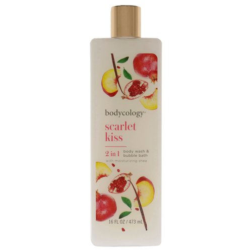 Bodycology Scarlet Kiss Moisturizing Body Wash for Women, 16 Ounce