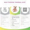 Thermal-Aid Zoo Animals - Mini Bella The Pink Bear - Heatable Therapeutic Stuffed Animals for Kids - Hot & Cold Therapy - Ice Pack & Heating Pack - 3.15 x 2.6 x 9.3 in