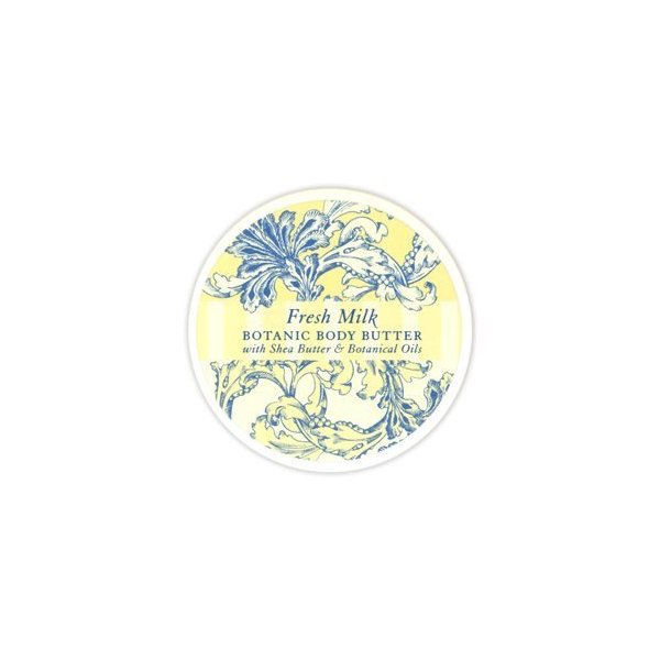 Greenwich Bay FRESH MILK Body Butter Enriched with Shea Butter and Cocoa Butter, Moisturizing and Fast Absorbing (Set of 2) 8 OZ each