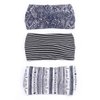 Bohend Boho Headbands Wide knotted Hair Bands Fashion Printing Bandeau Travel Stretchy Cotton Headband Sport Yoga Hair Accessories for Women and Girls (D)