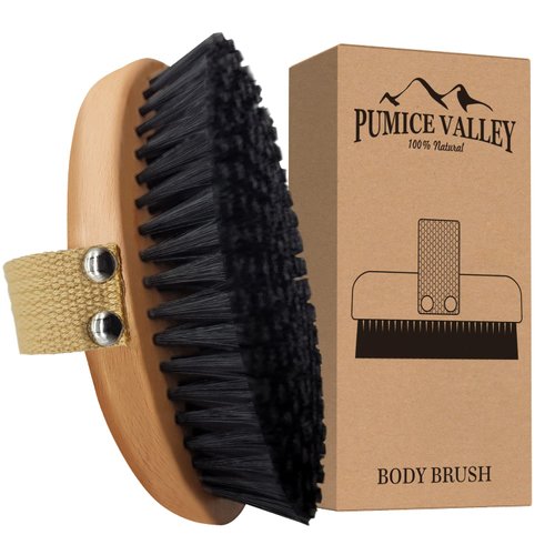 Sisal Dry Body Brush, Natural Bristle Exfoliating Brush, Body Scrubber for Skincare and Beauty to Improve Blood Circulation Exfoliate Skin, Healthy Therapeutics, Reduce Cellulite, Stop Ingrown Hairs
