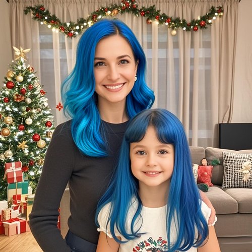 Temporary Blue Hair Wax, 4.23oz Instant Hairstyle Mud Cream, Natural Hair Coloring Wax Material Disposable Hair Styling Dye Ash (Blue, Dye Free) for Cosplay, Party, Masquerade, Christmas