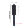 Round Hair Brush with Natural Boar and Nylon Bristles, 2 Inch Diameter Round Hairbrush - Blow Dry, Style, and Curl Hair (16 Rows)