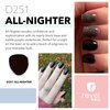 Revel Nail Dip Powder - Purple Black Dip Powder for Nails, Chip Resistant Dip Nail Powder with Vitamin E and Calcium, DIY Manicure, All Nighter