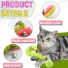 Andiker Interactive Cat Toy, Question Mark Shaped Cat Kicker Toy with a Plush Ball and a Bell for Kicking & Playing, 7.2inches Plush Cat Chew Toy for Stress Relief and Relaxation (Question Mark)