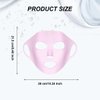 Naturahand 2 Pieces Silicone Mask, Reusable Anti-Wrinkle Silicone Face Mask for Sheet Prevent Evaporation Masks Face Care Tool Pink,White