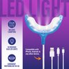 GuruNanda Premium Teeth Whitening Kit with Wired LED Light & Whitening Pen, Works with iPhone & Android, Helps Remove Surface Stains from Coffee, Food, Soda