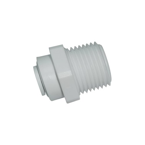 MALIDA Straight 5/16" OD Tube x 1/2" Male Thread Adapter Tube Push to Connect Fittings for Reverse Osmosis RO water filter System Faucet Adapter.
