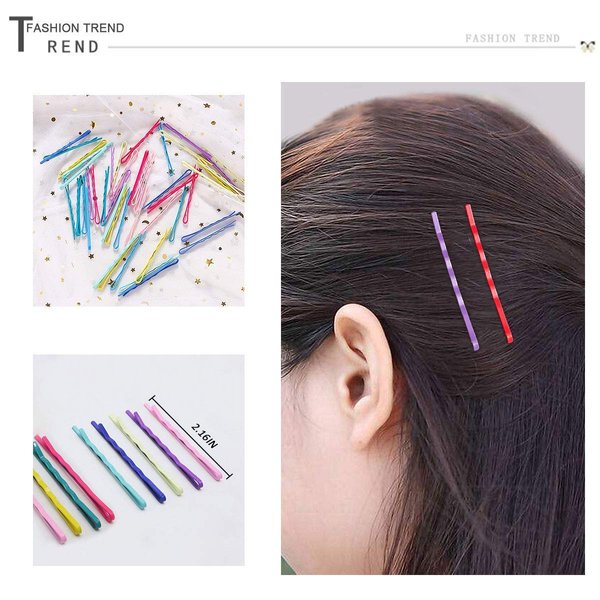 Bobby Pins Hair Clips, multi color 50 pcs 10 colors Multi-purpose Girl's Hair Tool