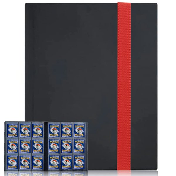 540 Pockets Card Binder Holder, FOME 9-Pocket Trading Card Binder 30 Sheets Fits for 540 Cards Collector Album Holder with BandClosure Carrying Case Binder for Yugioh MTG and Other TCG