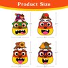 D4DREAM Thanksgiving Crafts for Kids 24Pcs DIY Fall Corn Scarecrow Head Craft Kits Thanksgiving Party Stickers Supplies for Autumn Party Favors Thanksgiving Party Crafts Home Classroom Activities