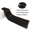 DOORES Human Hair Extensions Clip in Natural Black 120g 7pcs 18 Inch Remy Clip in Hair Extensions Natural Hair Extensions Straight Thick Hair