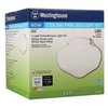 Westinghouse Lighting 7785300 LED Schoolhouse Indoor/Outdoor Ceiling Fan Light Kit, White Finish with White Opal Glass