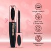 Secret Xpress Control 4D Silk Fiber Lash Mascara, Lengthening and Thick, Volume, Long Lasting, Smudge-Proof, All Day Full, Long, Thick Eyelashes (Brown)