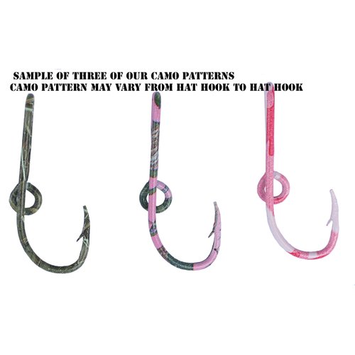 Three Eagle Claw Camo Hat Pin Hook Fish Hook for Hat Camo Fish Hook Money/Tie Clasp - Set of Three Camo Hooks