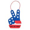 Patriotic Peace Hand Sign Craft Kit, Makes 12