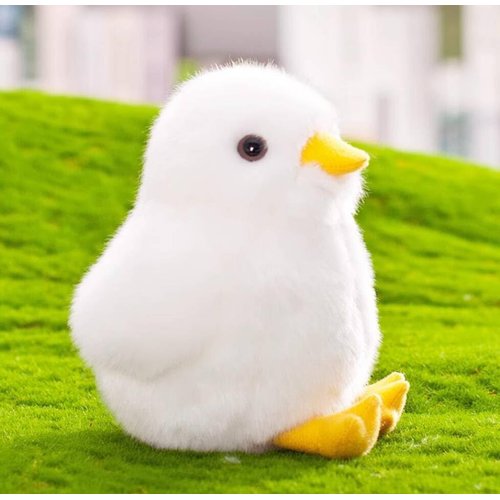 6 Inch Small Yellow Chick Plush Toys Chicken Stuffed Toys (Yellow + White)