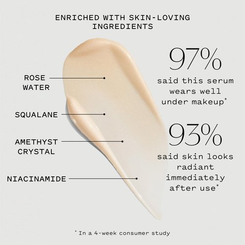 Let Me Glow Illuminating Serum & Makeup Primer, Brightens & Plumps for Highlighted, Dewy & Glowing Skin with Niacinamide, Vegan, Cruelty-Free, 1 Fl Oz