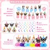 GOYOSWA Dog Birthday Party Supplies, Dog Party Decorations Dog Themed Birthday Party Supplies Includes 1 Birthday Banner, 6 Dog Honeycomb Centerpieces, 6 Hanging Swirls with 6 Dog Cutouts Decorations