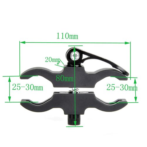 Calitte Flashlight Scope Mount Quick Release Mount for Hunting LED Light Flashlight Scope Torch Laser Scope Sight Telescope Diameter 25mm-30mm (2 Pack)