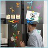 Man Fridge Magnets,40Pcs Refrigerator Magnets,Flexible Humanoid Colorful Magnetic,Translucent Magnetic People Magnets, Cool Magnetic People Mini Toy for Kids,Adults