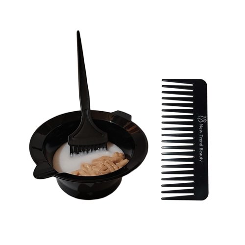 NewTrendBeauty Black comb w/Permanent #7.4 Cream Hair Color 50ml Hair Dye (Same As-7.4/7C)