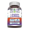 Amazing Formulas L-Arginine/L-Ornithine 1500 Mg Per Serving, Capsules | Non-GMO | Gluten Free | Amino Acid Supplement (120 Count)