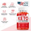EDUDYF Keto ACV Gummies - 60 Count Gluten-Free, Gelatin-Free Apple Cider Vinegar Gummies with B12 for Keto Support, Vegetarian, Unique Flavor, Convenient Bottled Supplement for Men & Women