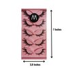 Eye Lashes Mink Fur Magnetic Eyelashes Natural 3D Volume Curl Winged Eyeliner Look Realistic Adhesive Messy Tips Elongated Eye Thick Faux Eyelashes Fox Cat Soft Imitation Lashes (5 Pairs Pack), Black