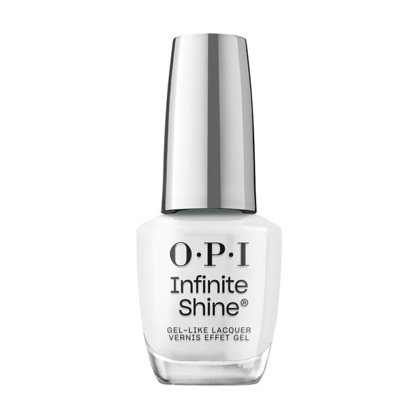 OPI Infinite Shine Long-Wear Soft Crème Finsih Sheer White Nail Polish, Up to 11 days of wear & Gel-Like Shine, Funny Bunny, 0.5 fl oz