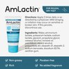 AmLactin Foot Repair Cream - 3 oz Foot Cream for Dry Cracked Heels with 15% Lactic Acid - Exfoliator and Moisturizer for Dry Skin & Foot Care (Packaging May Vary)