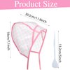 Bewudy 3 Pcs Hair Highlighting Caps, Salon Hair Coloring Dye Cap, Hair Dye Cap Disposable Hair Art Frosting Cap with Plastic Crochet Hook for Salon Hair Dyeing Hairdressing and DIY Dyeing Hair